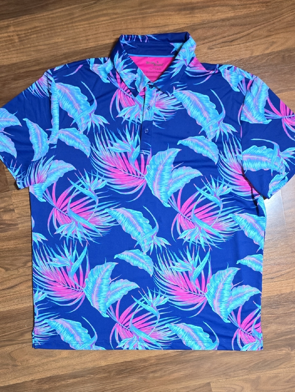 Birdie Bound Men's Tropical Performance Golf Polo